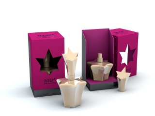 六角形瓶装香水C4D模型