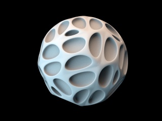 凹痕小球C4D模型