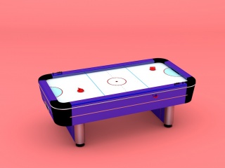 游乐设备桌上冰球C4D模型