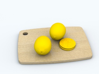 水果柠檬C4D模型