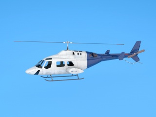 直升飞机C4D模型