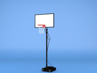 篮球筐篮球架C4D模型