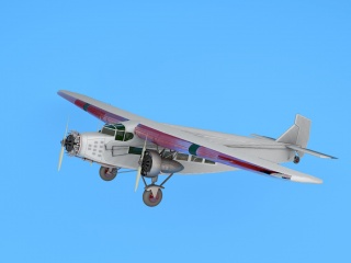 灰色玩具飞机C4D模型