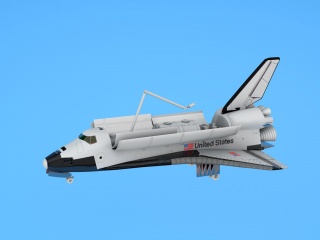 灰色飞机C4D模型