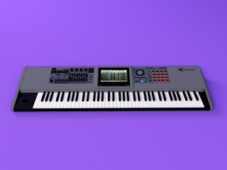 电子琴C4D模型