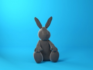 小兔子玩具C4D模型