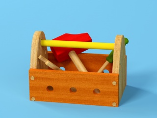 玩具工具箱C4D模型