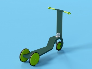玩具滑板车C4D模型
