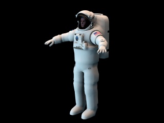 太空宇航员C4D模型