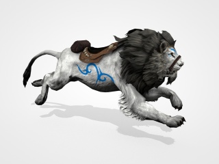 奔跑的狮子C4D模型