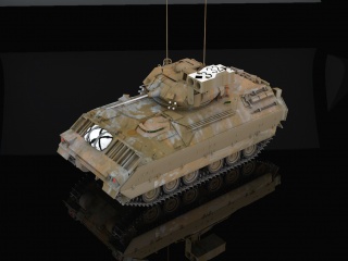 黄色坦克C4D模型
