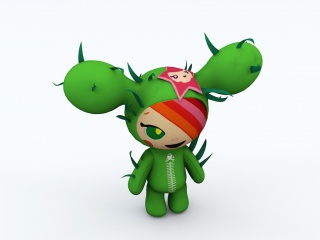 绿色精灵玩具C4D模型
