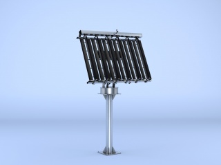 新能源发电单晶太阳能板C4D模型