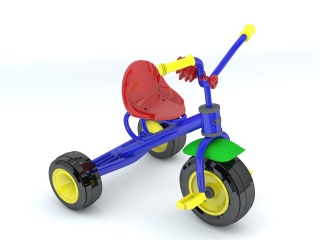 儿童自行车C4D模型