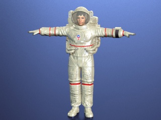 女性宇航员C4D模型