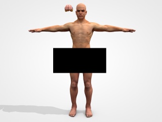 男人人体C4D模型