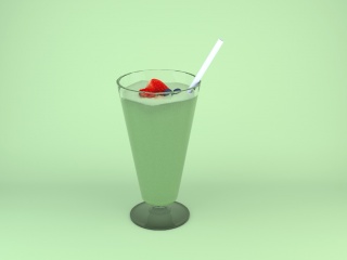 水果冰饮料C4D模型