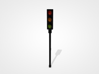交通信号灯C4D模型