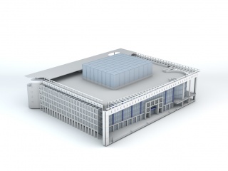 办公大楼C4D模型