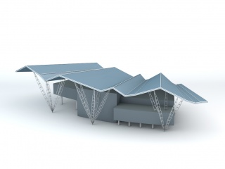 异形建筑C4D模型
