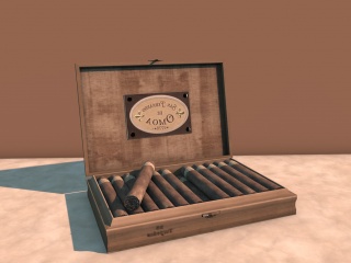 复古雪茄饰品C4D模型