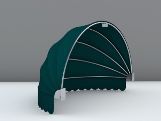 智能遮阳篷C4D模型