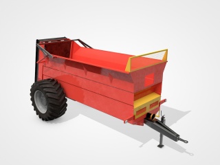 农业拖拉机斗C4D模型