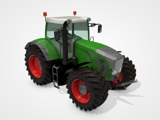 农业拖拉机小四轮C4D模型