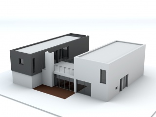 房屋建筑C4D模型