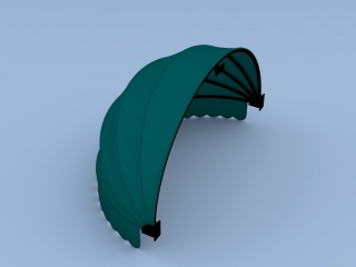 小型遮雨棚C4D模型