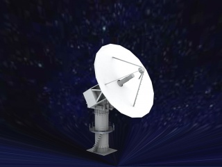 卫星观测台C4D模型