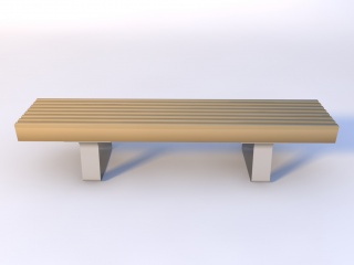 公园条凳公园椅C4D模型