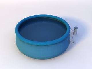 游泳池C4D模型
