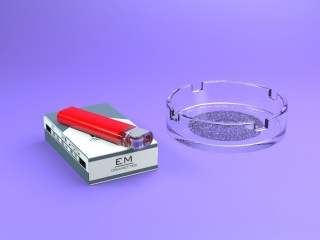 香烟组合C4D模型