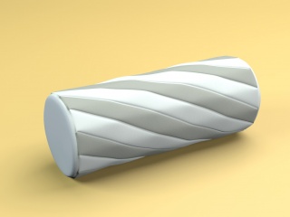 圆柱形抱枕C4D模型