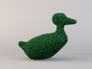 鸭子形状景观C4D模型