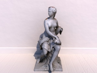 巴黎圣母雕塑C4D模型