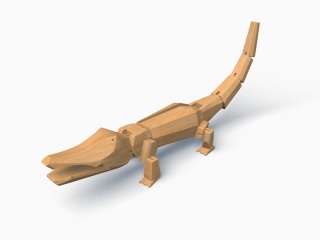 鳄鱼玩具C4D模型