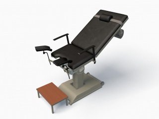 妇产科手术椅C4D模型
