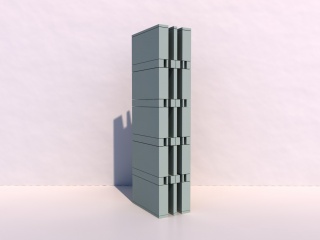 房间个性柱子C4D模型