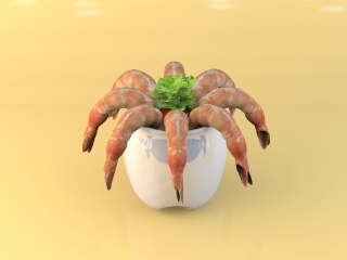龙虾C4D模型