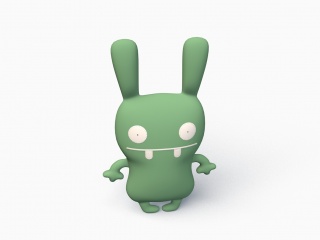 绿色流氓兔C4D模型
