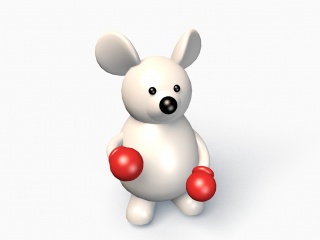 白熊玩具C4D模型