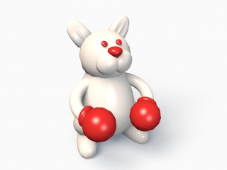 大白兔C4D模型