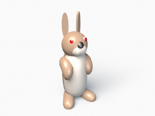 兔子玩具C4D模型