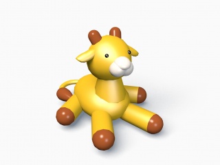 小黄狗C4D模型