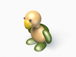 鸭子玩具C4D模型