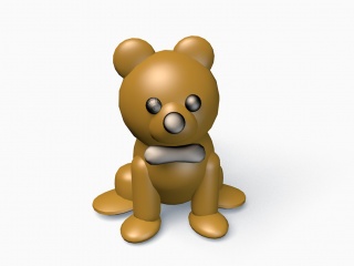 狗熊玩具C4D模型