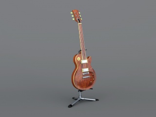 吉他C4D模型