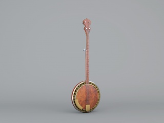 古代乐器阮C4D模型